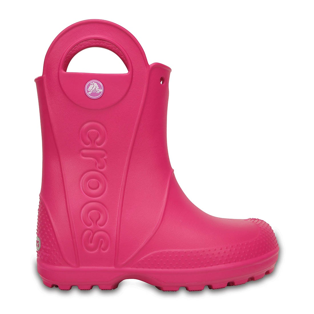 Cizme Crocs Handle It Rain Boot Roz - Candy Pink - imagine 4